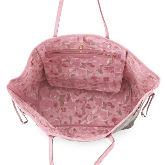 LOUIS VUITTON Neverfull Size GM Monogram / Ikat Flower Rose Velours M40877 - Picture 7 of 12